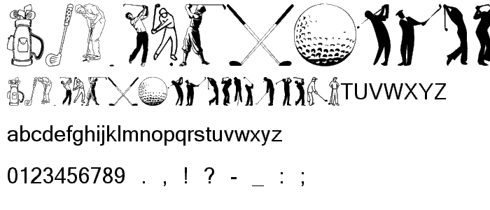 Hole in One font